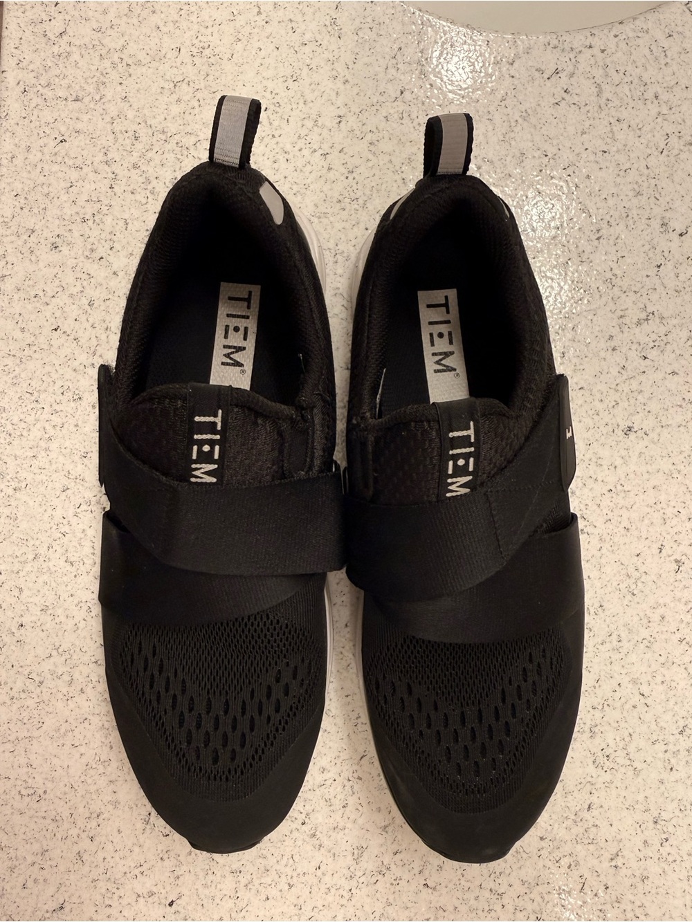 TIEM Black Slip-On Athletic Shoes for Women